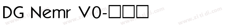 DG Nemr V0字体转换